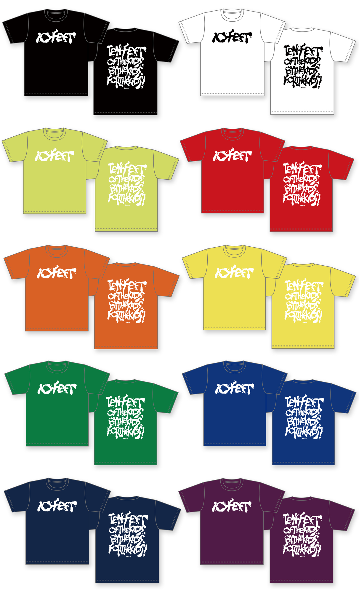 2026年夏グッズ | 10-FEET OFFICIAL WEB SITE