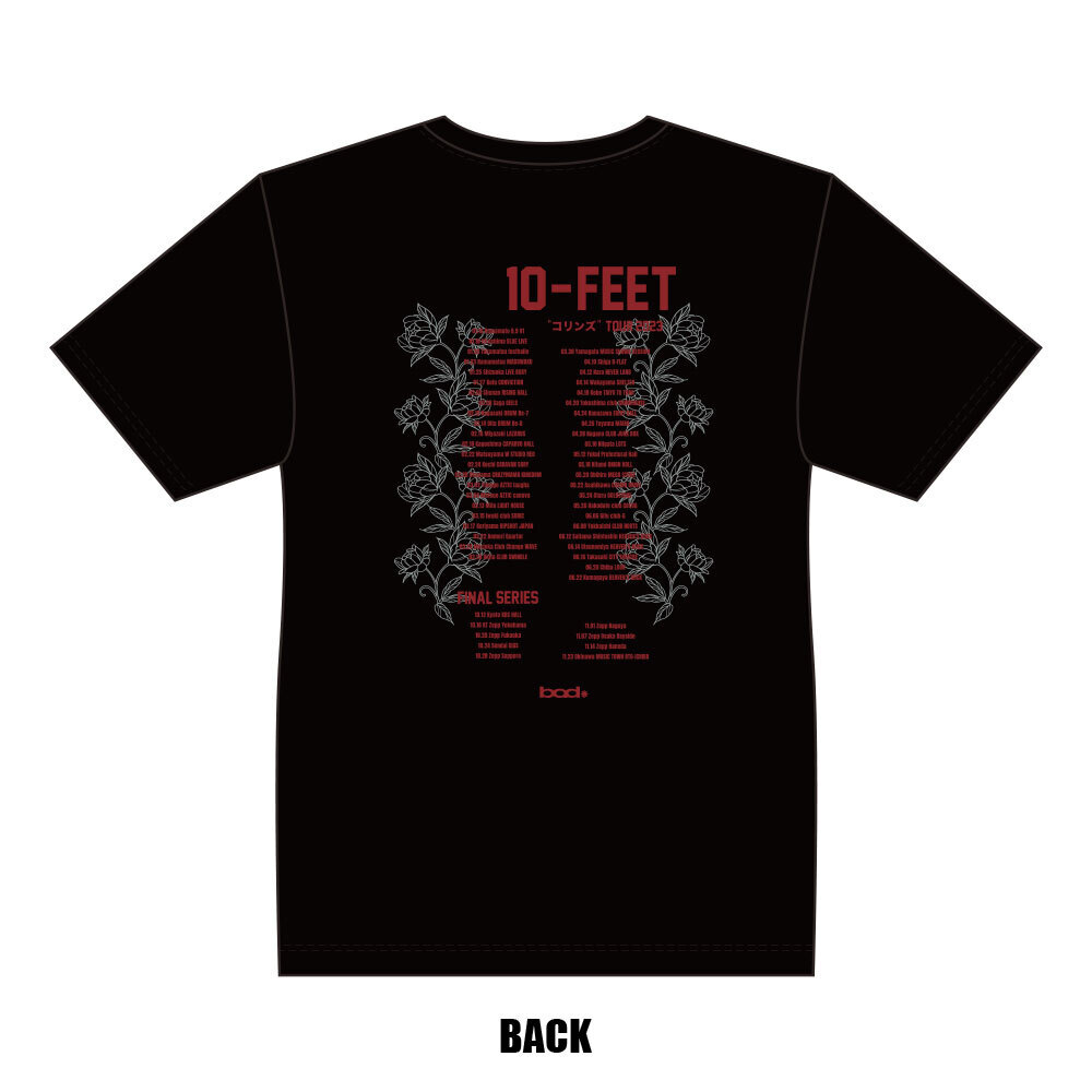 10-FEETコリンズツアーTシャツ（黒）