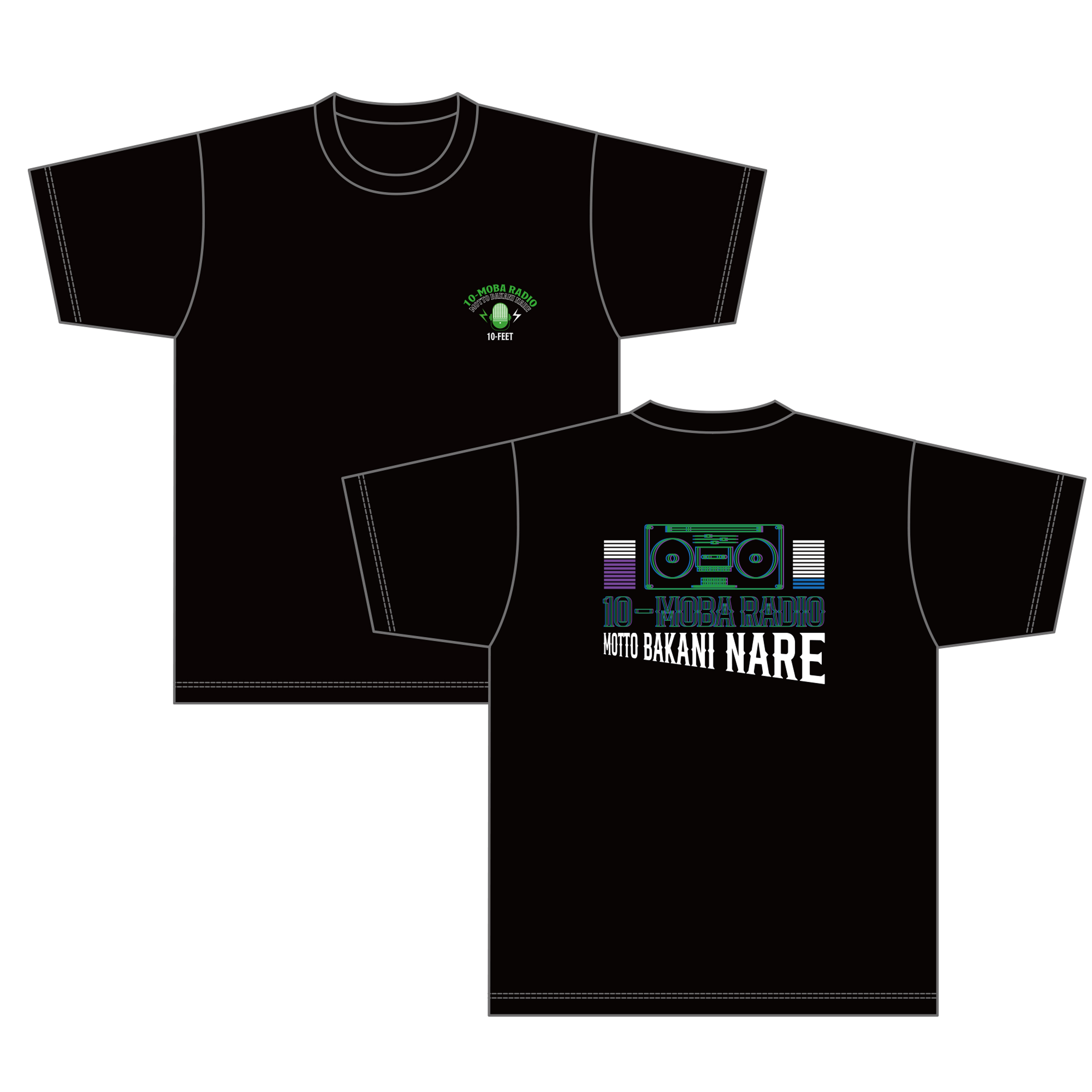 10-MOBA RADIO Tシャツ（黒）