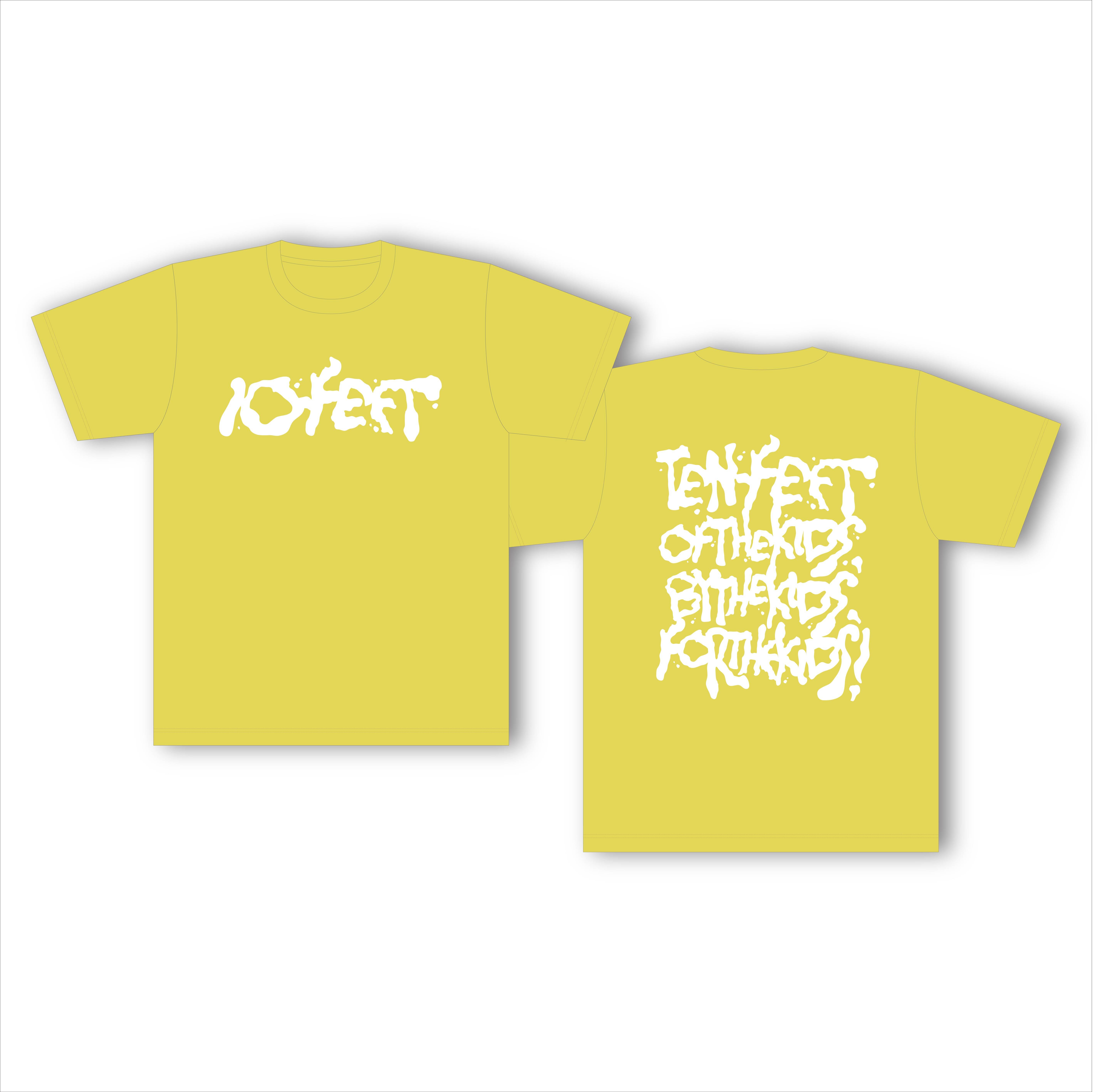 10-FEETドリップロゴドライTシャツ（黄） | 10-FEET STORE | 10-FEET