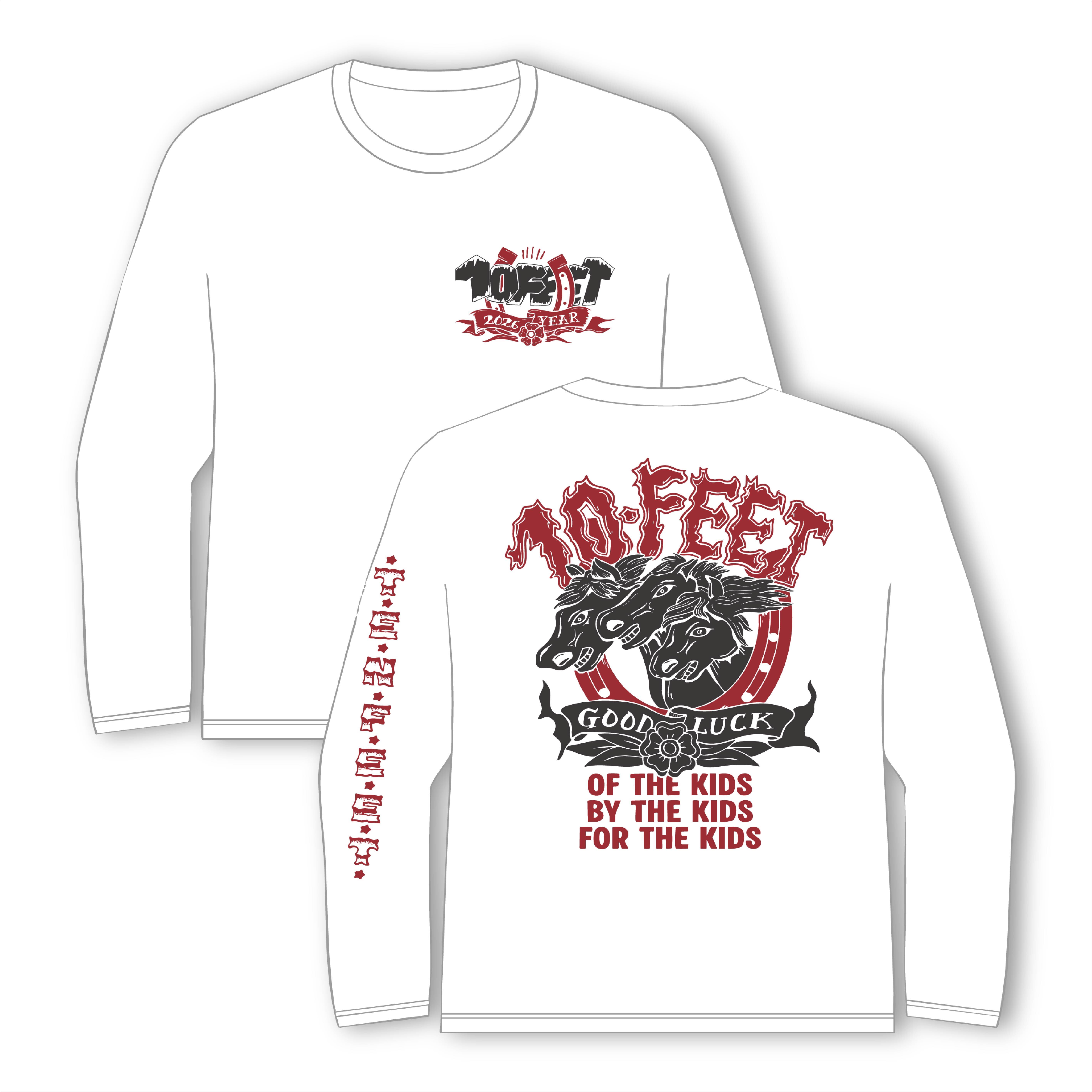 Tシャツ付き! YUKI SLEEP FOOT STEPS OF DREAM 10-FEET午年ロングスリーブTシャツ（白） | 10-FEET STORE | 10-FEET