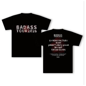 BADASS TOUR 2026 Tシャツ（赤）